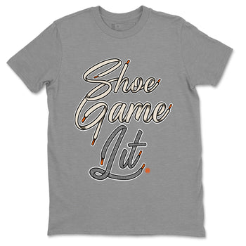 Air Jordan 5 Craft Sneaker Match Tees Shoe Game Lit Shoe Lace Sneaker Tees Air Jordan 5 Retro Craft Tees Unisex Shirts Heather Grey 2