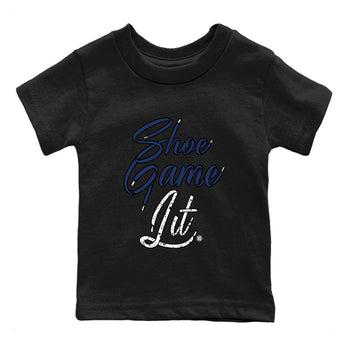 Air Jordan 5 Georgetown shirt to match jordans Shoe Game Lit Shoe Lace sneaker tees Air Jordan 5 Retro Midnight Navy SNRT Sneaker Release Tees Baby Toddler Black 2 T-Shirt