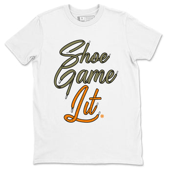 5s Olive shirt to match jordans Shoe Game Lit Shoe Lace sneaker tees Air Jordan 5 Retro Olive SNRT Sneaker Release Tees unisex cotton White 2 crew neck shirt