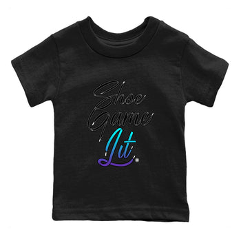 Air Jordan 6 Aqua shirt to match jordans Shoe Game Lit Shoe Lace sneaker tees 6s Aqua SNRT Sneaker Release Tees Baby Toddler Black 2 T-Shirt