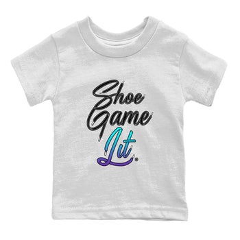 Air Jordan 6 Aqua shirt to match jordans Shoe Game Lit Shoe Lace sneaker tees 6s Aqua SNRT Sneaker Release Tees Baby Toddler White 2 T-Shirt