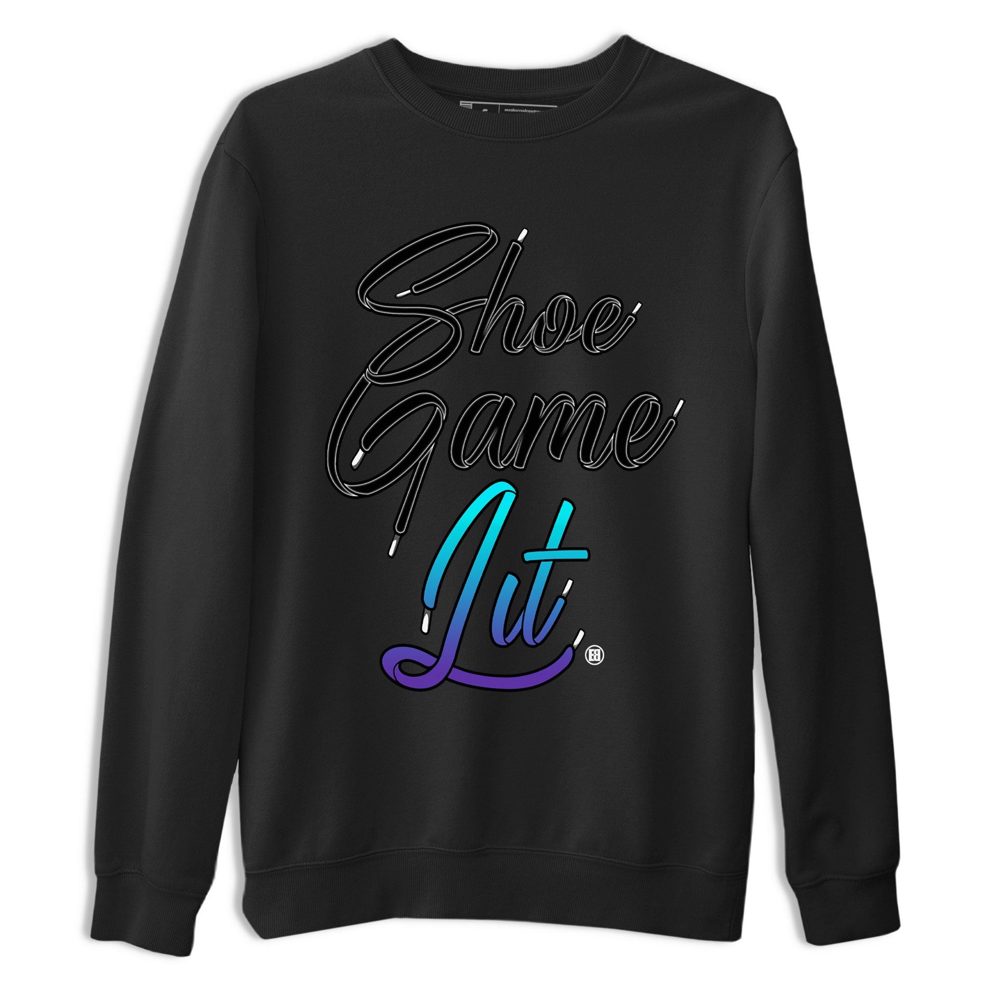 Air Jordan 6 Aqua shirt to match jordans Shoe Game Lit Shoe Lace sneaker tees 6s Aqua SNRT Sneaker Release Tees Unisex Black 2 T-Shirt