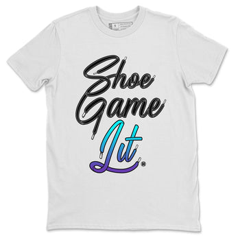 Air Jordan 6 Aqua shirt to match jordans Shoe Game Lit Shoe Lace sneaker tees 6s Aqua SNRT Sneaker Release Tees Unisex White 2 T-Shirt