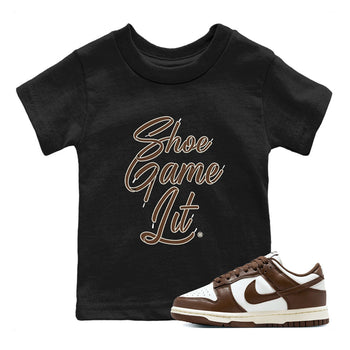 Dunk Low WMNS Cacao Wow sneaker shirt to match jordans Shoe Game Lit Shoe Lace sneaker tees Dunk Cacao Wow SNRT Sneaker Release Tees Baby Toddler Black 1 T-Shirt