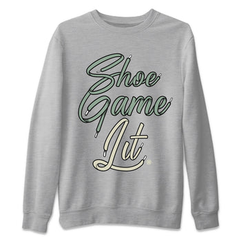 Dunk Low Mica Green Shirts Shoe Game Lit Shoe Lace Sneaker Tees Dunk Mica Green Sneaker Release Tees Unisex Shirts Heather Grey 2