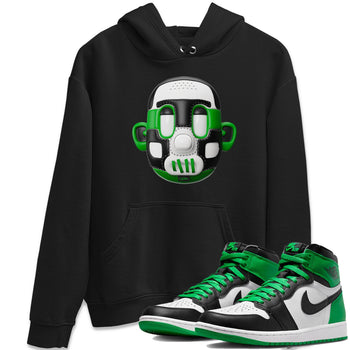 Air Jordan 1 Celtics Sneaker Match Tees Shoe Head Sneaker Tees AJ1 Celtics Sneaker Release Tees Unisex Shirts Black 1