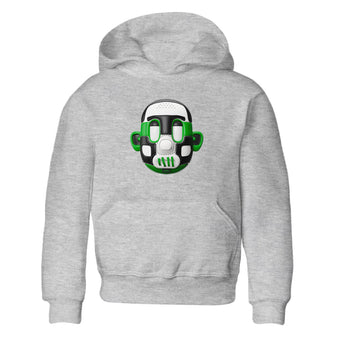 Air Jordan 1 Celtics Sneaker Match Tees Shoe Head Sneaker Tees AJ1 Celtics Sneaker Release Tees Kids Shirts Heather Grey 2