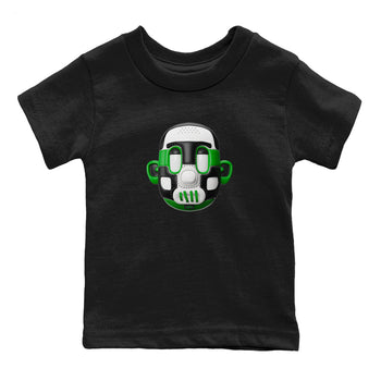 Air Jordan 1 Celtics Sneaker Match Tees Shoe Head Sneaker Tees AJ1 Celtics Sneaker Release Tees Kids Shirts Black 2
