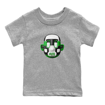 Air Jordan 1 Celtics Sneaker Match Tees Shoe Head Sneaker Tees AJ1 Celtics Sneaker Release Tees Kids Shirts Heather Grey 2