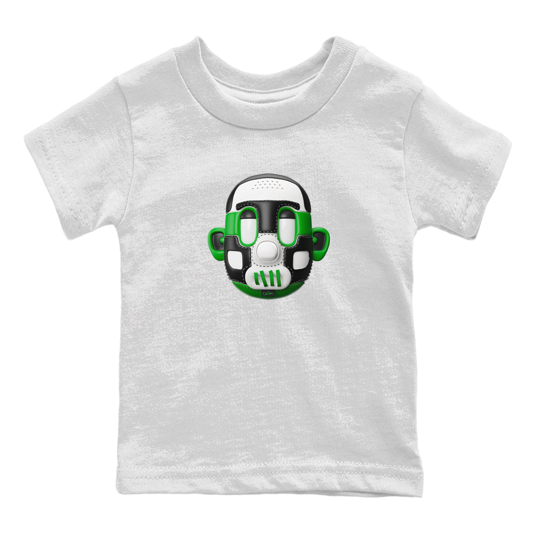 Air Jordan 1 Celtics Sneaker Match Tees Shoe Head Sneaker Tees AJ1 Celtics Sneaker Release Tees Kids Shirts White 2