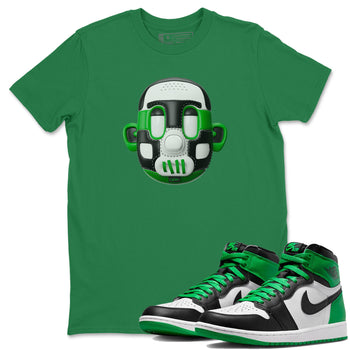 Air Jordan 1 Celtics Sneaker Match Tees Shoe Head Sneaker Tees AJ1 Celtics Sneaker Release Tees Unisex Shirts Kelly Green 1