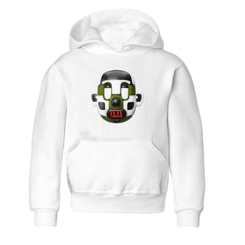 Air Jordan 1 Travis Scott Olive Sneaker Match Tees Shoe Head Sneaker Tees AJ1 Travis Scott Olive Sneaker Release Tees Kids Shirts White 2