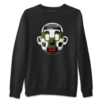 Air Jordan 1 Travis Scott Olive Sneaker Match Tees Shoe Head Sneaker Tees AJ1 Travis Scott Olive Sneaker Release Tees Unisex Shirts Black 2