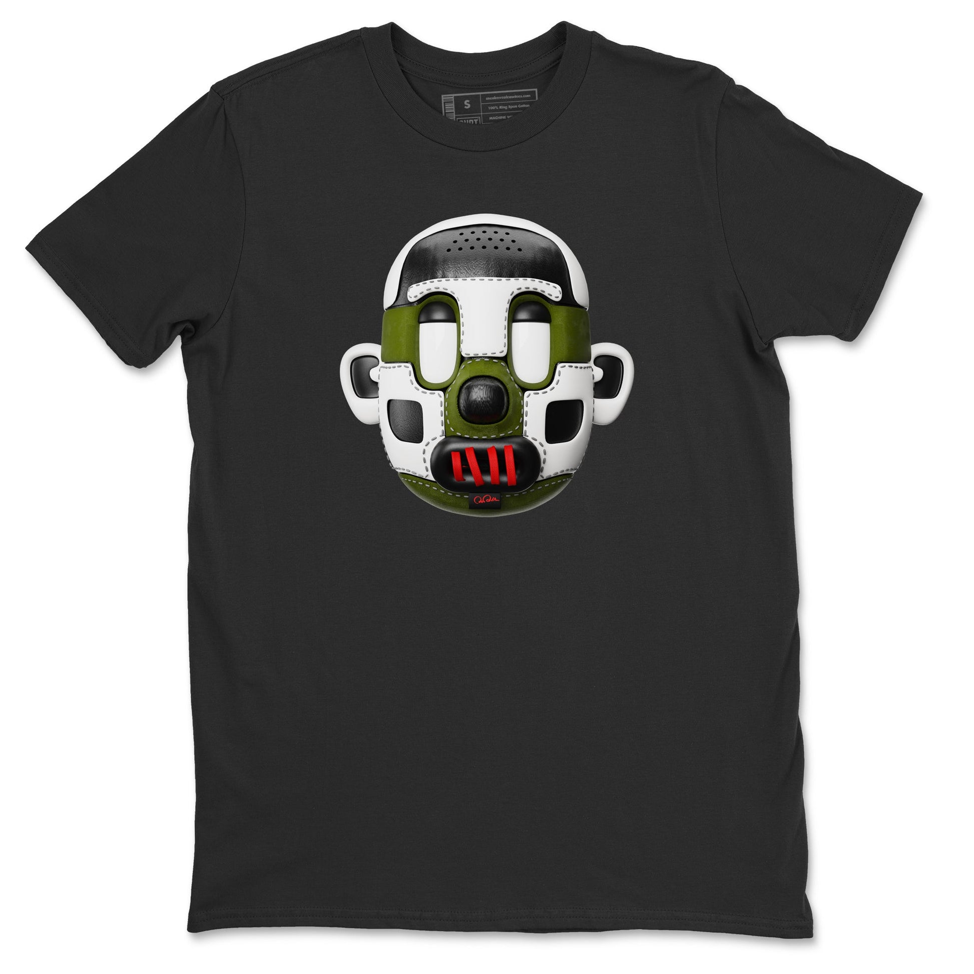Air Jordan 1 Travis Scott Olive Sneaker Match Tees Shoe Head Sneaker Tees AJ1 Travis Scott Olive Sneaker Release Tees Unisex Shirts Black 2