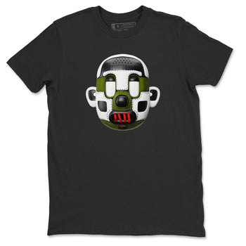 Air Jordan 1 Travis Scott Olive Sneaker Match Tees Shoe Head Sneaker Tees AJ1 Travis Scott Olive Sneaker Release Tees Unisex Shirts Black 2