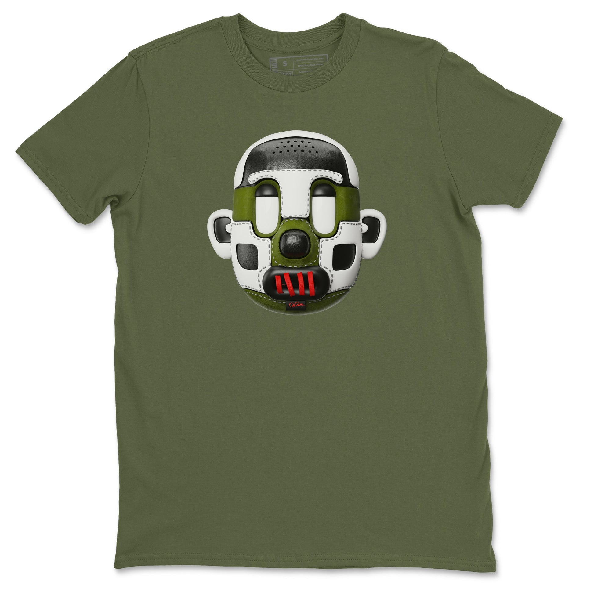 Air Jordan 1 Travis Scott Olive Sneaker Match Tees Shoe Head Sneaker Tees AJ1 Travis Scott Olive Sneaker Release Tees Unisex Shirts Military Green 2