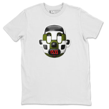 Air Jordan 1 Travis Scott Olive Sneaker Match Tees Shoe Head Sneaker Tees AJ1 Travis Scott Olive Sneaker Release Tees Unisex Shirts White 2