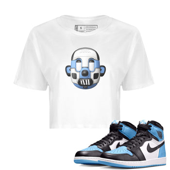 Air Jordan 1 UNC Toe Shoe Head WMNS Cotton Sneaker Hoodie Air Jordan 1 UNC Toe Sneaker Crop Hoodie Size Chart