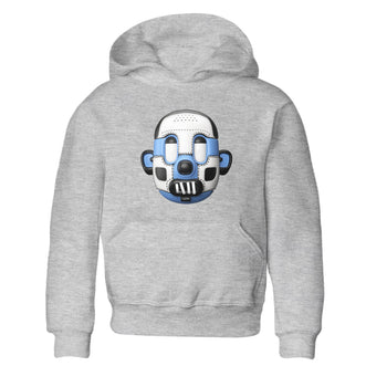 Air Jordan 1 Retro High OG UNC Toe Shirt to match Jordans Shoe Head Sneaker Tees 1s UNC Toe SNRT Sneaker Release Tees Kids and Baby Tees Heather Grey 2