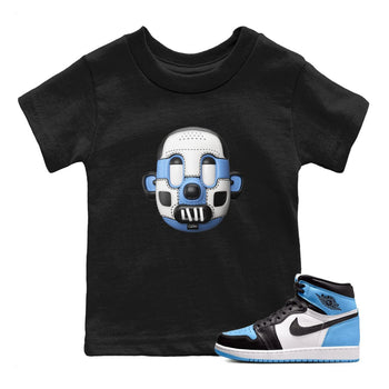 Air Jordan 1 Retro High OG UNC Toe Shirt to match Jordans Shoe Head Sneaker Tees 1s UNC Toe SNRT Sneaker Release Tees Kids and Baby Tees Black 1