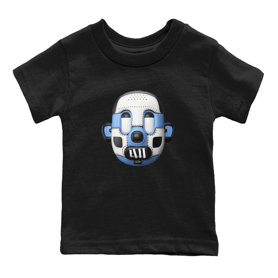 Air Jordan 1 Retro High OG UNC Toe Shirt to match Jordans Shoe Head Sneaker Tees 1s UNC Toe SNRT Sneaker Release Tees Kids and Baby Tees Black 2