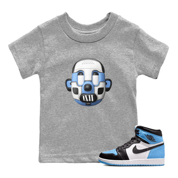 Air Jordan 1 UNC Toe Shoe Head Baby and Kids Sneaker Tees AJ1 OG High UNC Toe Kids Sneaker Tees Size Chart