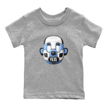 Air Jordan 1 Retro High OG UNC Toe Shirt to match Jordans Shoe Head Sneaker Tees 1s UNC Toe SNRT Sneaker Release Tees Kids and Baby Tees Heather Grey 2