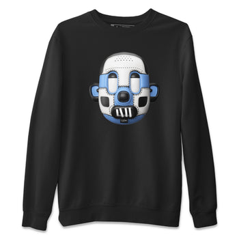 Air Jordan 1 Retro High OG UNC Toe Shirt to match Jordans Shoe Head Sneaker Tees 1s UNC Toe SNRT Sneaker Release Tees Crew Neck T-Shirts Black 2