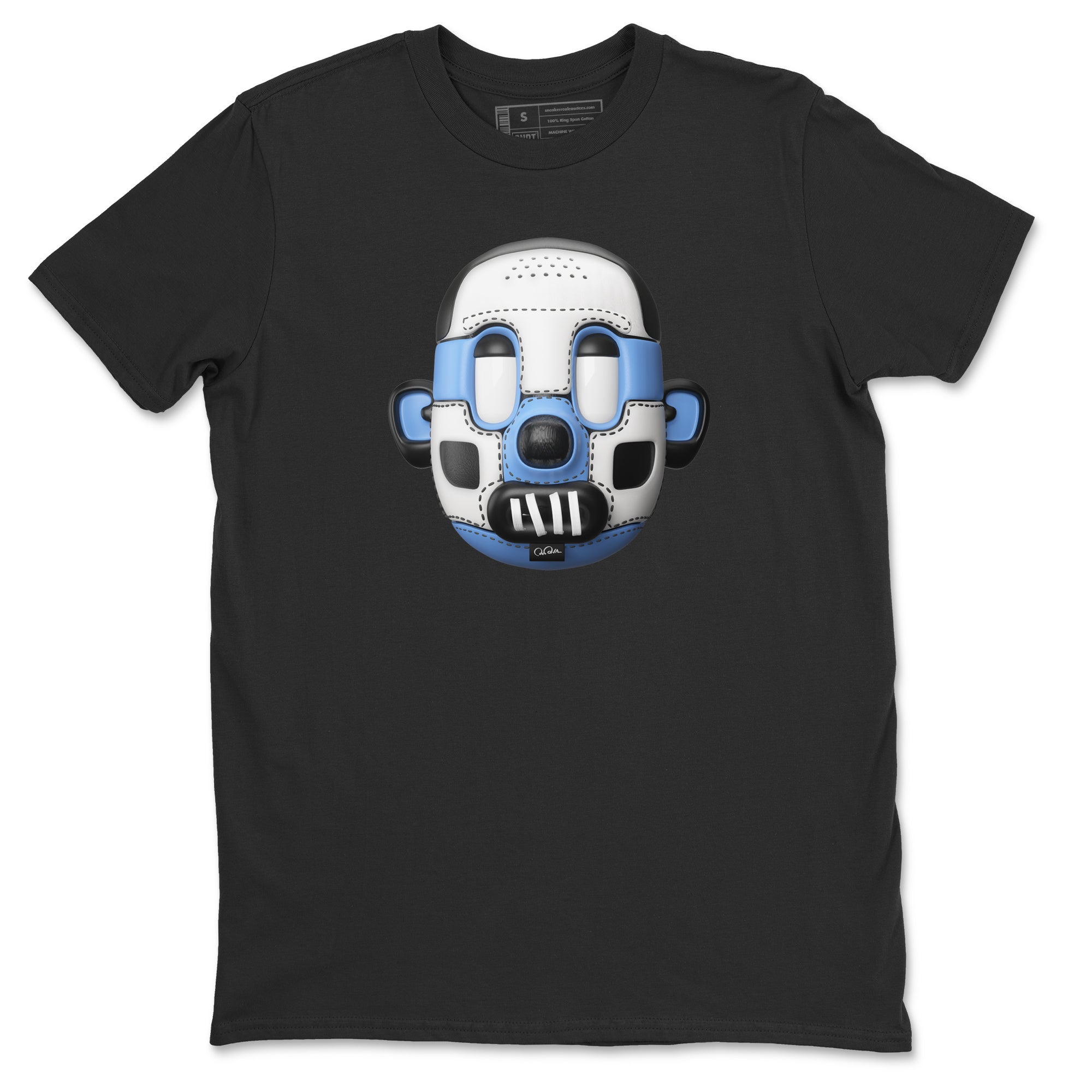 Air Jordan 1 Retro High OG UNC Toe Shirt to match Jordans Shoe Head Sneaker Tees 1s UNC Toe SNRT Sneaker Release Tees Crew Neck T-Shirts Black 2