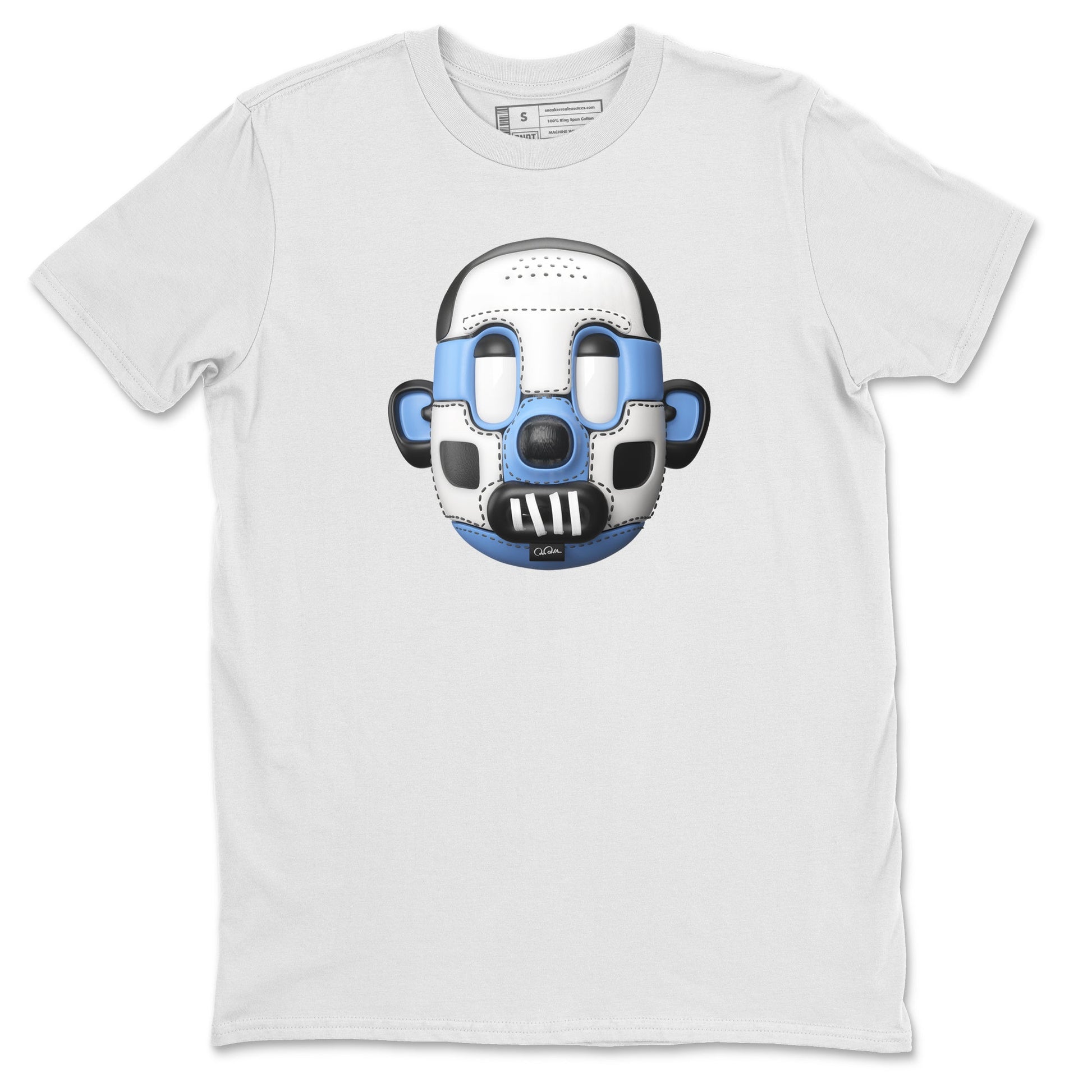 Air Jordan 1 Retro High OG UNC Toe Shirt to match Jordans Shoe Head Sneaker Tees 1s UNC Toe SNRT Sneaker Release Tees Crew Neck T-Shirts White 2