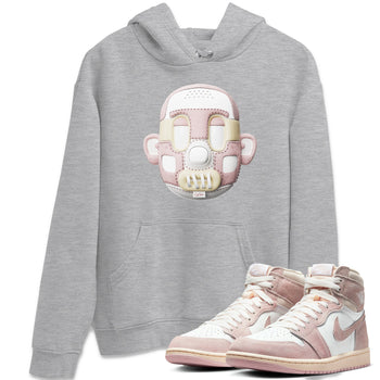 Air Jordan 1 Washed Pink Sneaker Match Tees Shoe Head Sneaker Tees AJ1 Washed Pink Sneaker Release Tees Unisex Shirts Heather Grey 1