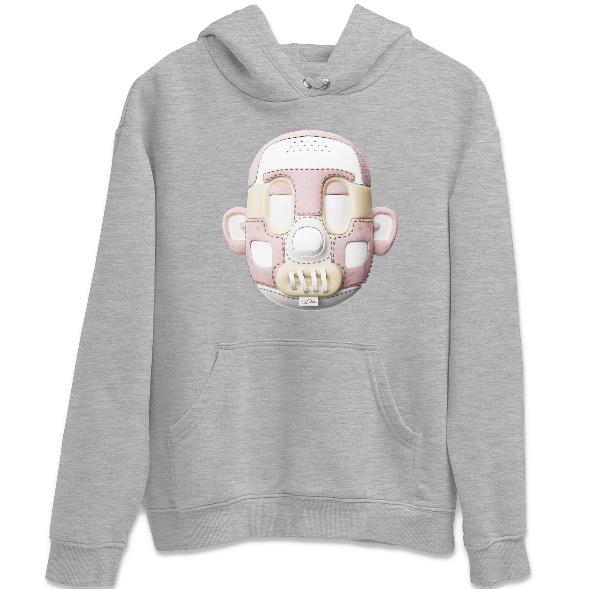 Air Jordan 1 Washed Pink Sneaker Match Tees Shoe Head Sneaker Tees AJ1 Washed Pink Sneaker Release Tees Unisex Shirts Heather Grey 2