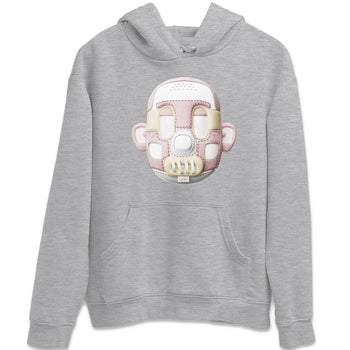 Air Jordan 1 Washed Pink Sneaker Match Tees Shoe Head Sneaker Tees AJ1 Washed Pink Sneaker Release Tees Unisex Shirts Heather Grey 2