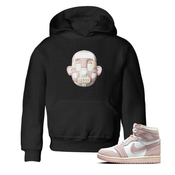 Air Jordan 1 Washed Pink Sneaker Match Tees Shoe Head Sneaker Tees AJ1 Washed Pink Sneaker Release Tees Kids Shirts Black 1