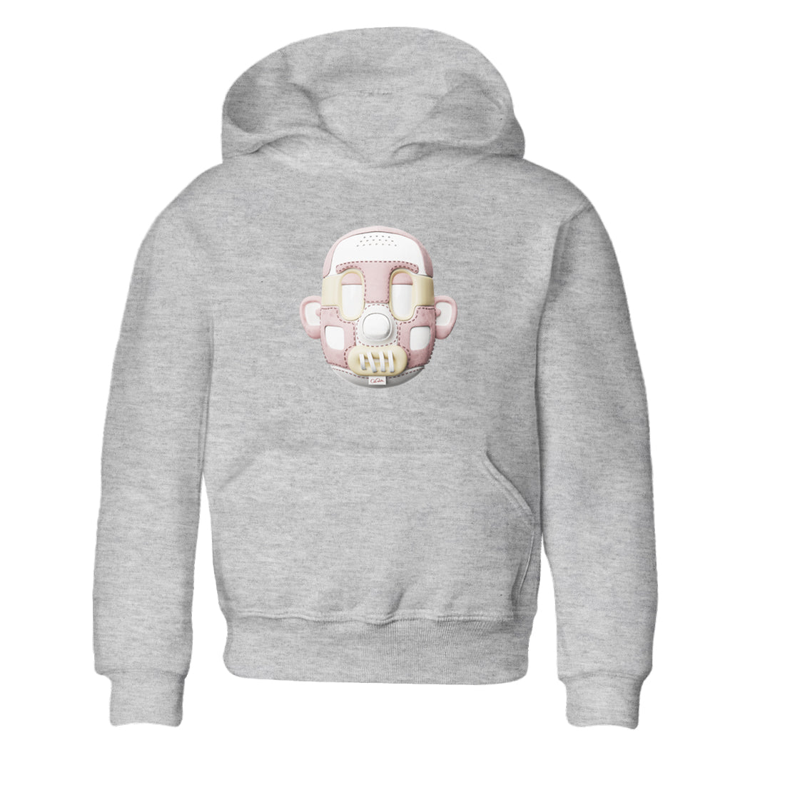 Air Jordan 1 Washed Pink Sneaker Match Tees Shoe Head Sneaker Tees AJ1 Washed Pink Sneaker Release Tees Kids Shirts Heather Grey 2