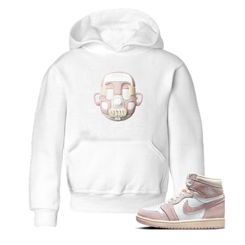 Air Jordan 1 Washed Pink Sneaker Match Tees Shoe Head Sneaker Tees AJ1 Washed Pink Sneaker Release Tees Kids Shirts White 1
