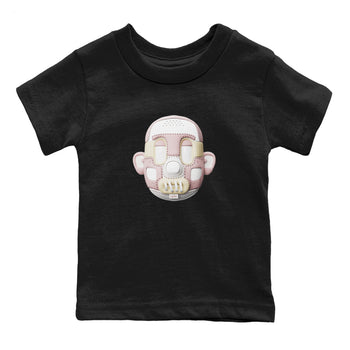 Air Jordan 1 Washed Pink Sneaker Match Tees Shoe Head Sneaker Tees AJ1 Washed Pink Sneaker Release Tees Kids Shirts Black 2