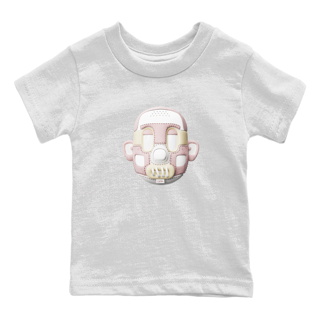 Air Jordan 1 Washed Pink Sneaker Match Tees Shoe Head Sneaker Tees AJ1 Washed Pink Sneaker Release Tees Kids Shirts White 2