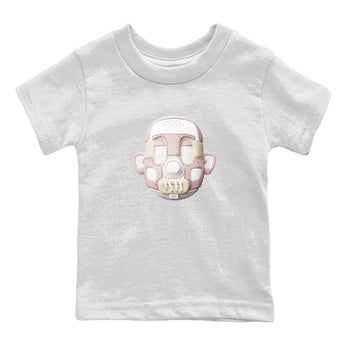 Air Jordan 1 Washed Pink Sneaker Match Tees Shoe Head Sneaker Tees AJ1 Washed Pink Sneaker Release Tees Kids Shirts White 2