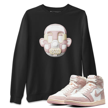 Air Jordan 1 Washed Pink Sneaker Match Tees Shoe Head Sneaker Tees AJ1 Washed Pink Sneaker Release Tees Unisex Shirts Black 1