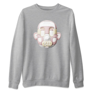 Air Jordan 1 Washed Pink Sneaker Match Tees Shoe Head Sneaker Tees AJ1 Washed Pink Sneaker Release Tees Unisex Shirts Heather Grey 2