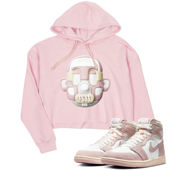 Air Jordan 1 Washed Pink Sneaker Match Tees Shoe Head Sneaker Tees AJ1 Washed Pink Sneaker Release Tees Women's Shirts Pink 1