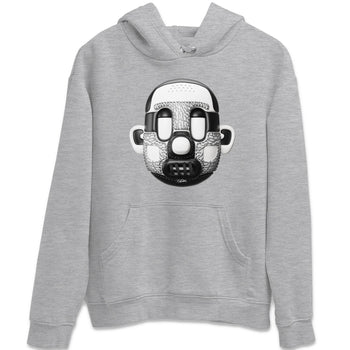 Air Jordan 1 White Cement Sneaker Match Tees Shoe Head Sneaker Tees AJ1 White Cement Sneaker Release Tees Unisex Shirts Heather Grey 2