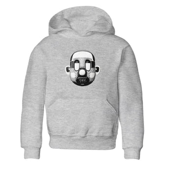 Air Jordan 1 White Cement Sneaker Match Tees Shoe Head Sneaker Tees AJ1 White Cement Sneaker Release Tees Kids Shirts Heather Grey 2