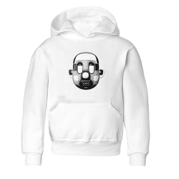 Air Jordan 1 White Cement Sneaker Match Tees Shoe Head Sneaker Tees AJ1 White Cement Sneaker Release Tees Kids Shirts White 2