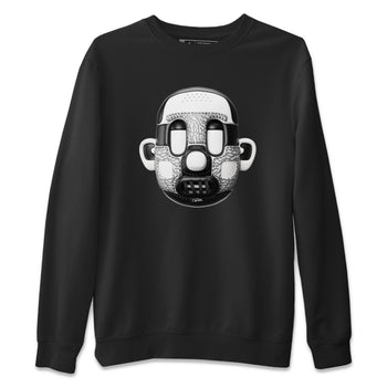 Air Jordan 1 White Cement Sneaker Match Tees Shoe Head Sneaker Tees AJ1 White Cement Sneaker Release Tees Unisex Shirts Black 2