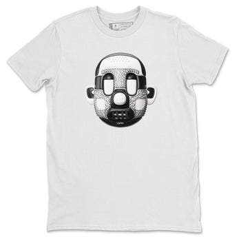 Air Jordan 1 White Cement Sneaker Match Tees Shoe Head Sneaker Tees AJ1 White Cement Sneaker Release Tees Unisex Shirts White 2