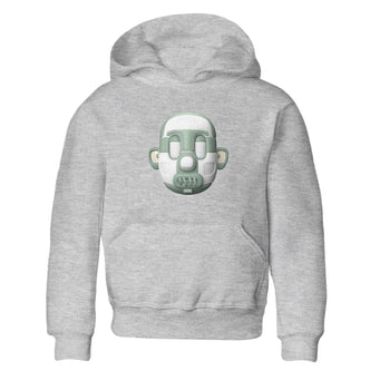 Dunk Mica Green Sneaker Match Tees Shoe Head Sneaker Tees Dunk Low Mica Green Sneaker Release Tees Kids Shirts Heather Grey 2