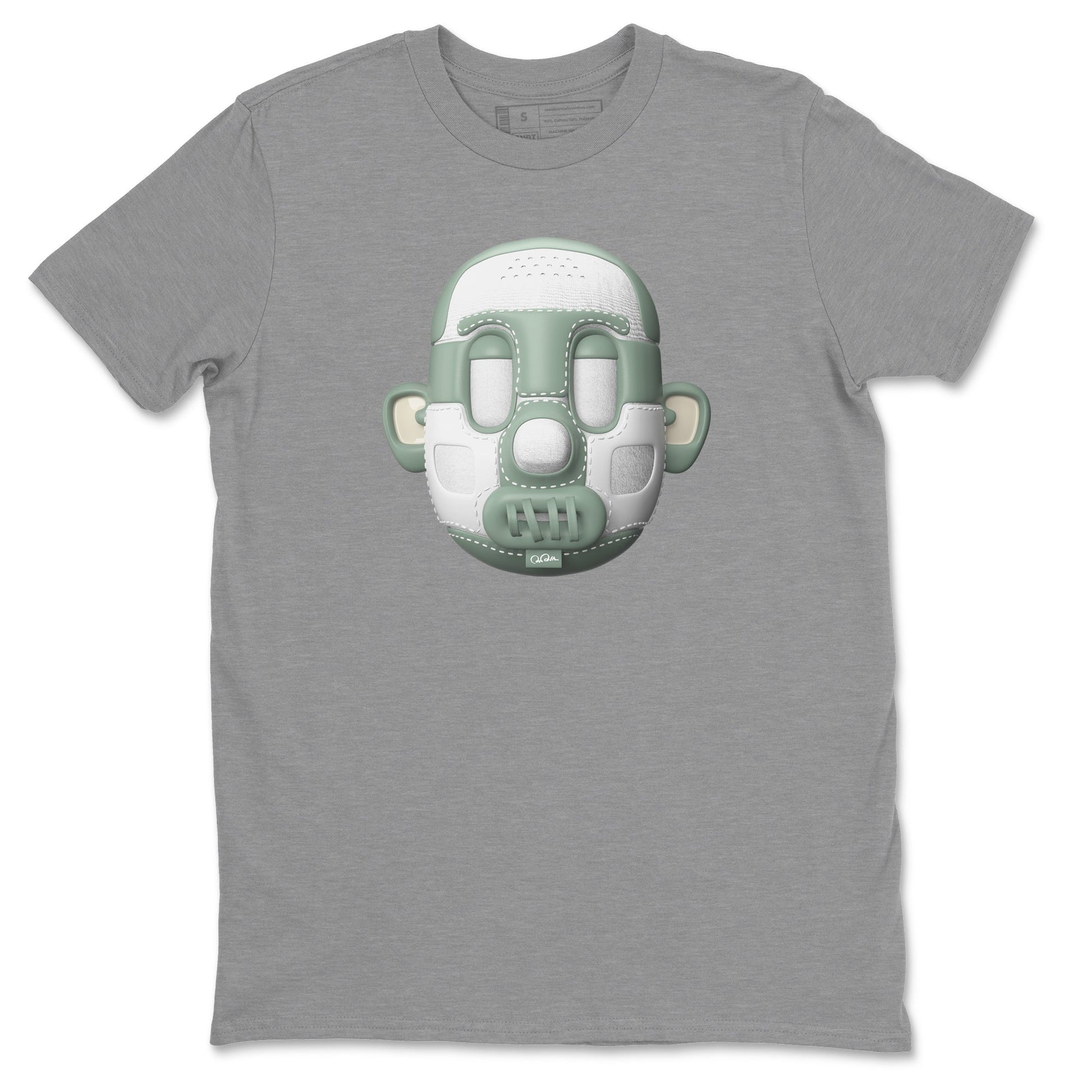 Dunk Mica Green Sneaker Match Tees Shoe Head Sneaker Tees Dunk Low Mica Green Sneaker Release Tees Unisex Shirts Heather Grey 2