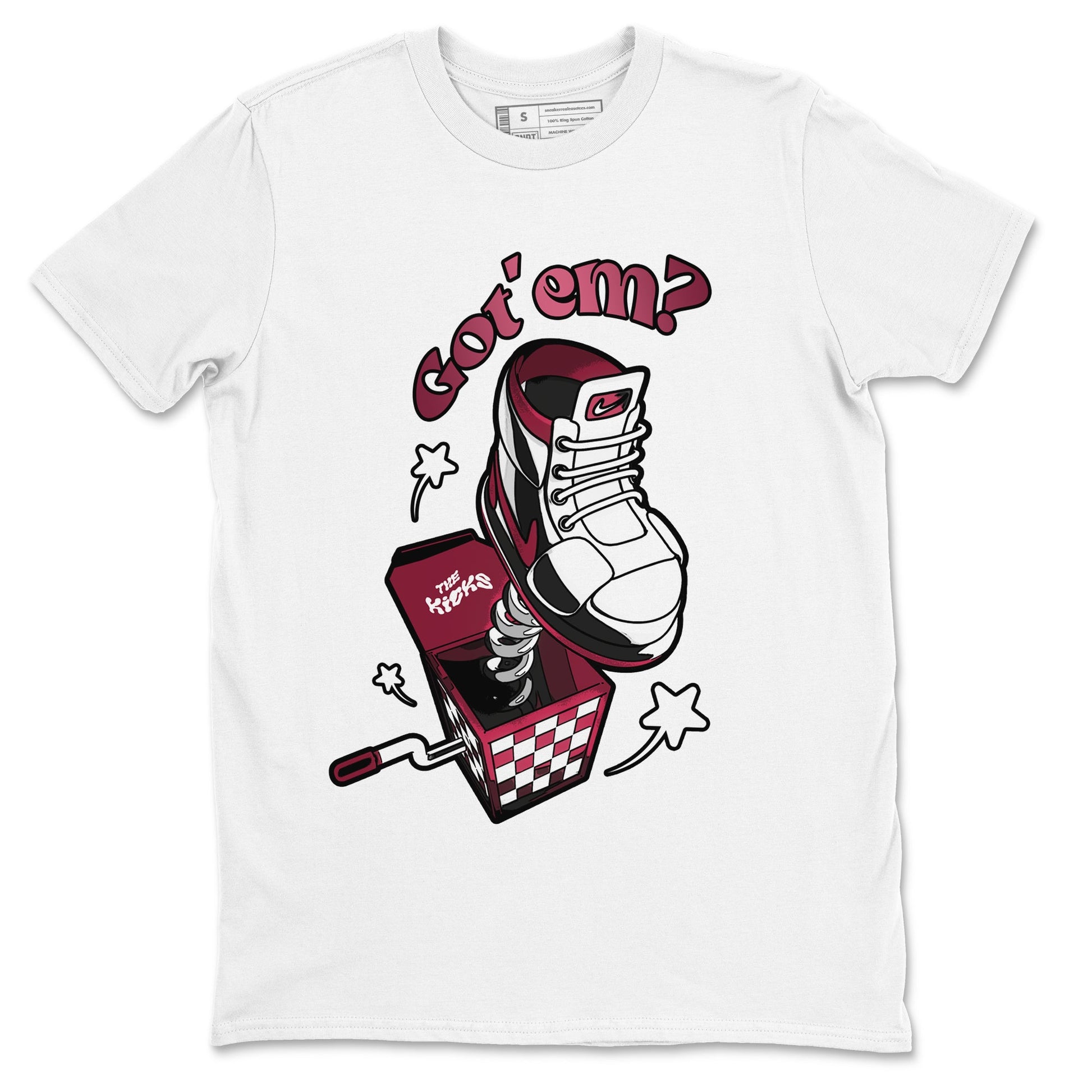 Air Jordan 1 Metallic Burgundy shirt to match jordans Shoe In The Box sneaker tees AJ1 Metallic Burgundy SNRT Sneaker Release Tees Unisex White 2 T-Shirt